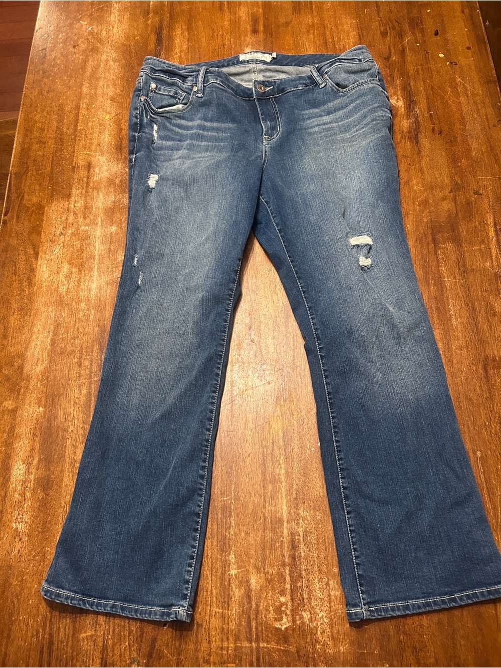 Torrid Women’s Distressed Blue Bootcut Jeans